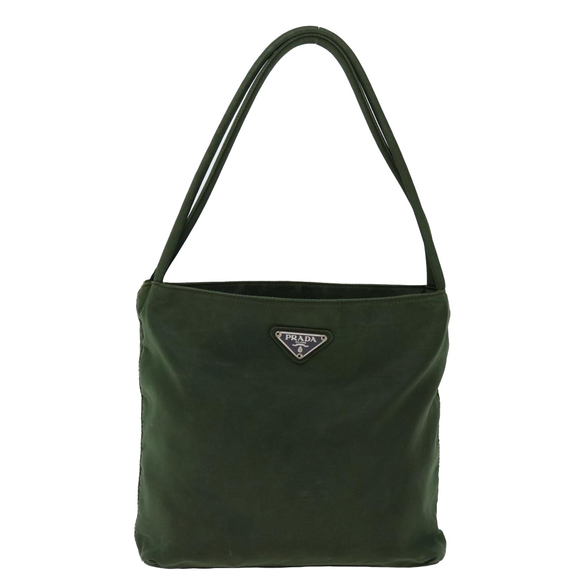 PRADA Shoulder Bag Nylon Khaki Auth bs13407 - Picture 13 of 16